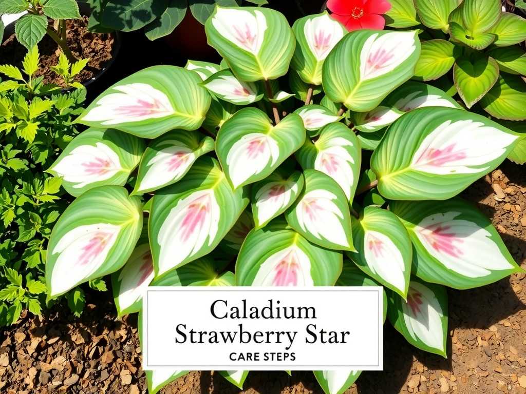 How to Grow Caladium Strawberry Star: Colorful Foliage Care Steps