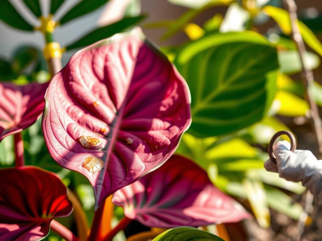 How to Care for Caladiums After Fertilizing: Monitor for Burn