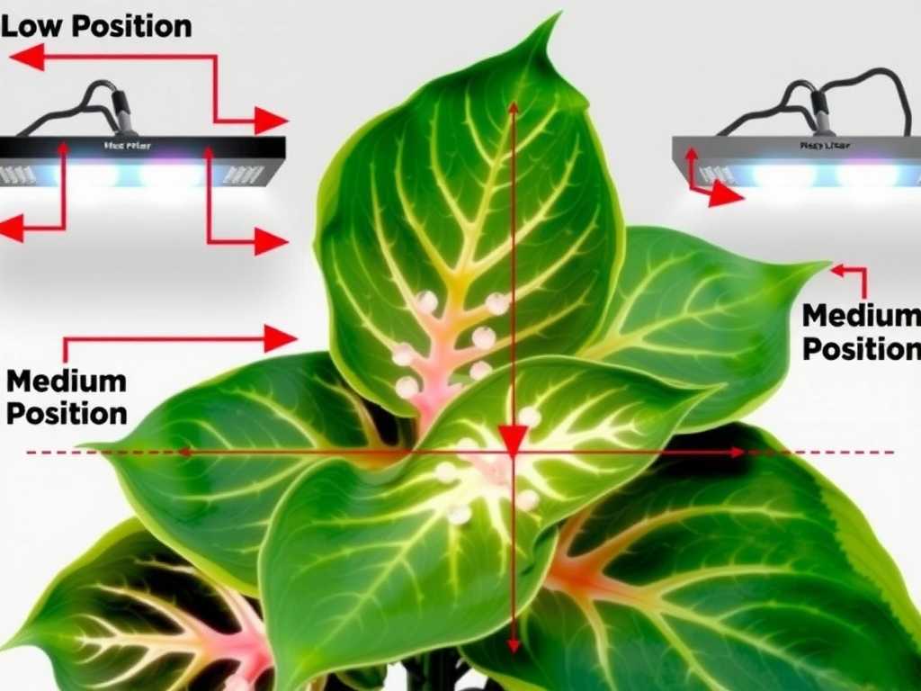 How to Position LED Grow Lights for Caladiums: Height Guide