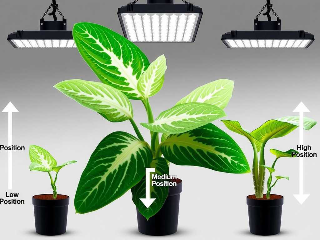 How to Position LED Grow Lights for Caladiums: Height Guide(1)