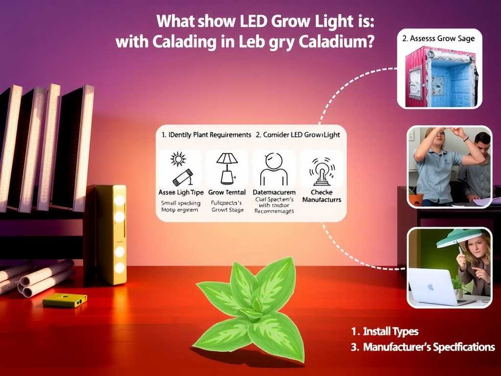 How to Choose LED Grow Lights for Caladiums: Wattage Steps(1)