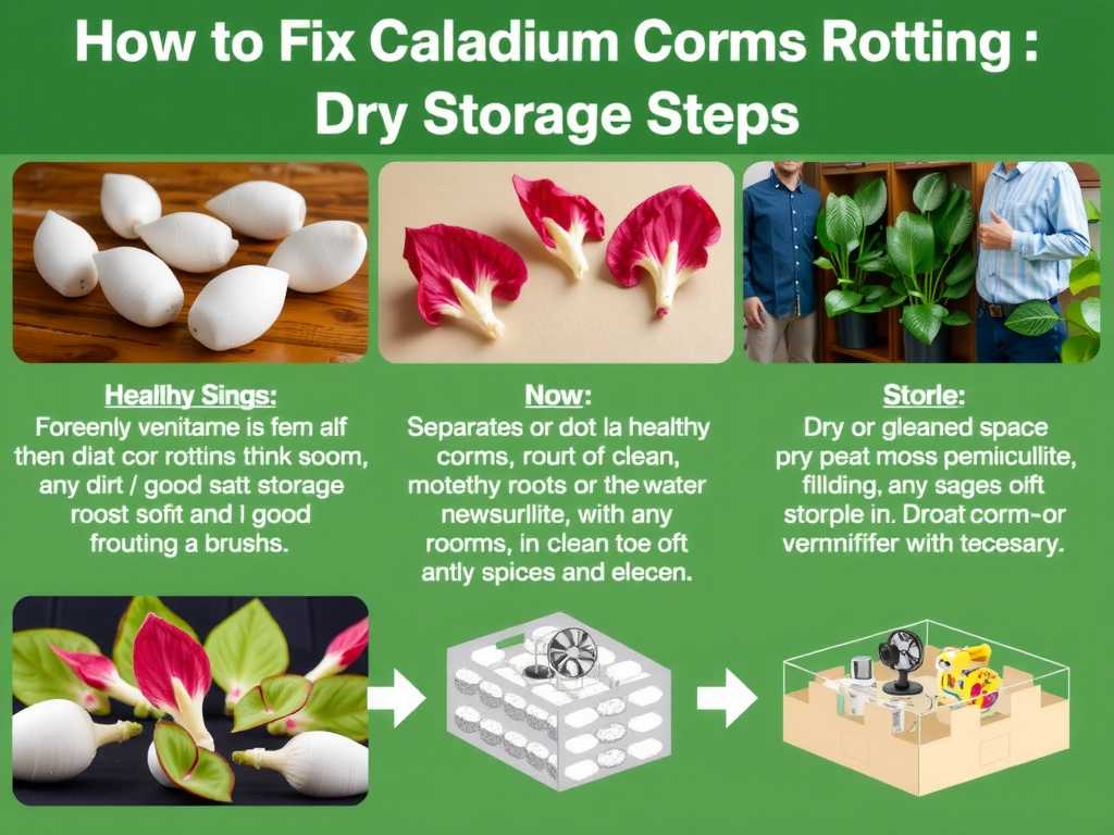 How to Fix Caladium Corms Rotting: Dry Storage Steps
