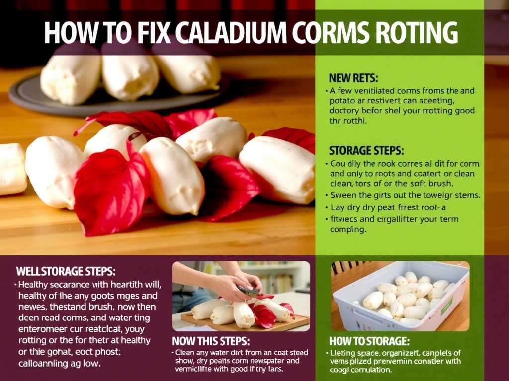 How to Fix Caladium Corms Rotting: Dry Storage Steps(1) How to Fix Caladium Corms Rotting: Dry Storage Steps(1)
