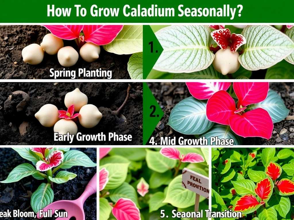 How to Grow Caladiums Seasonally: Outdoor Cycle Guide