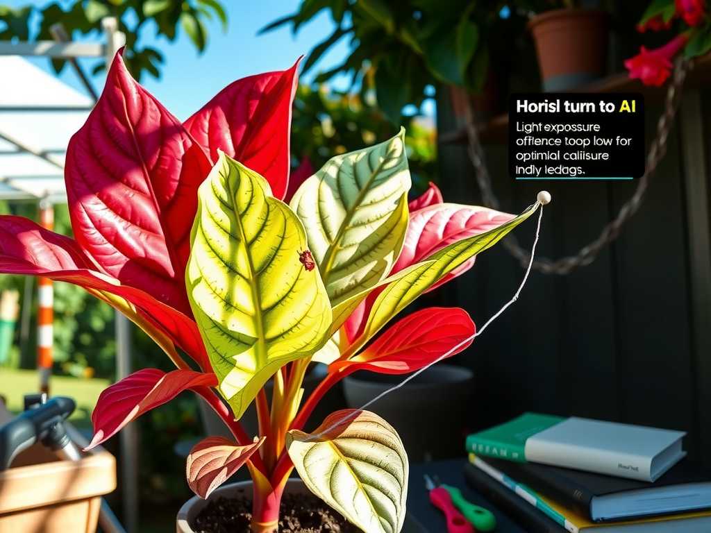 How to Fix Caladium Leaves Turning Green: Light Adjustment(1)