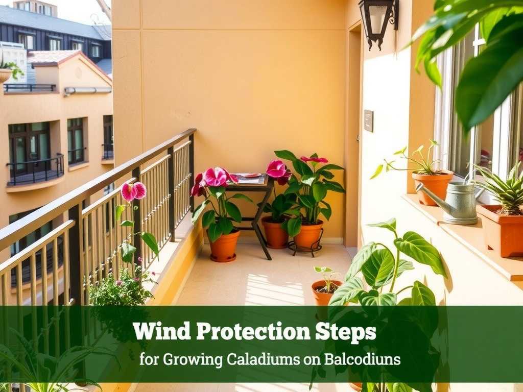 How to Grow Caladiums on Balconies: Wind Protection Steps