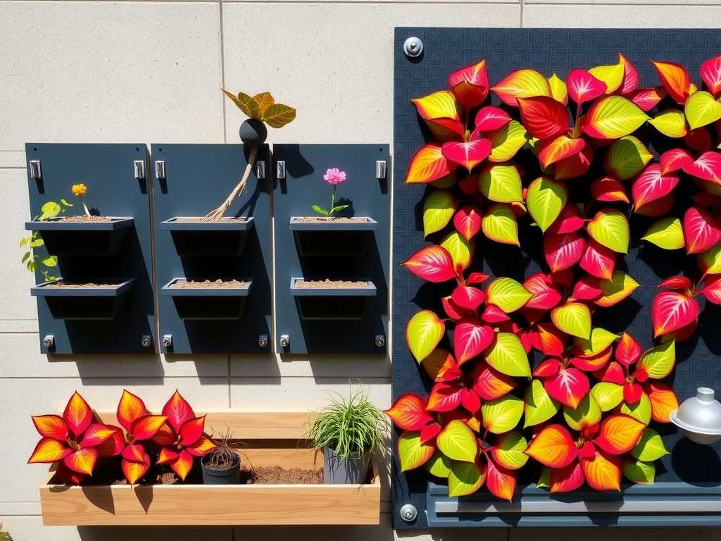 How to Grow Caladiums in Wall Planters: Vertical Garden Steps