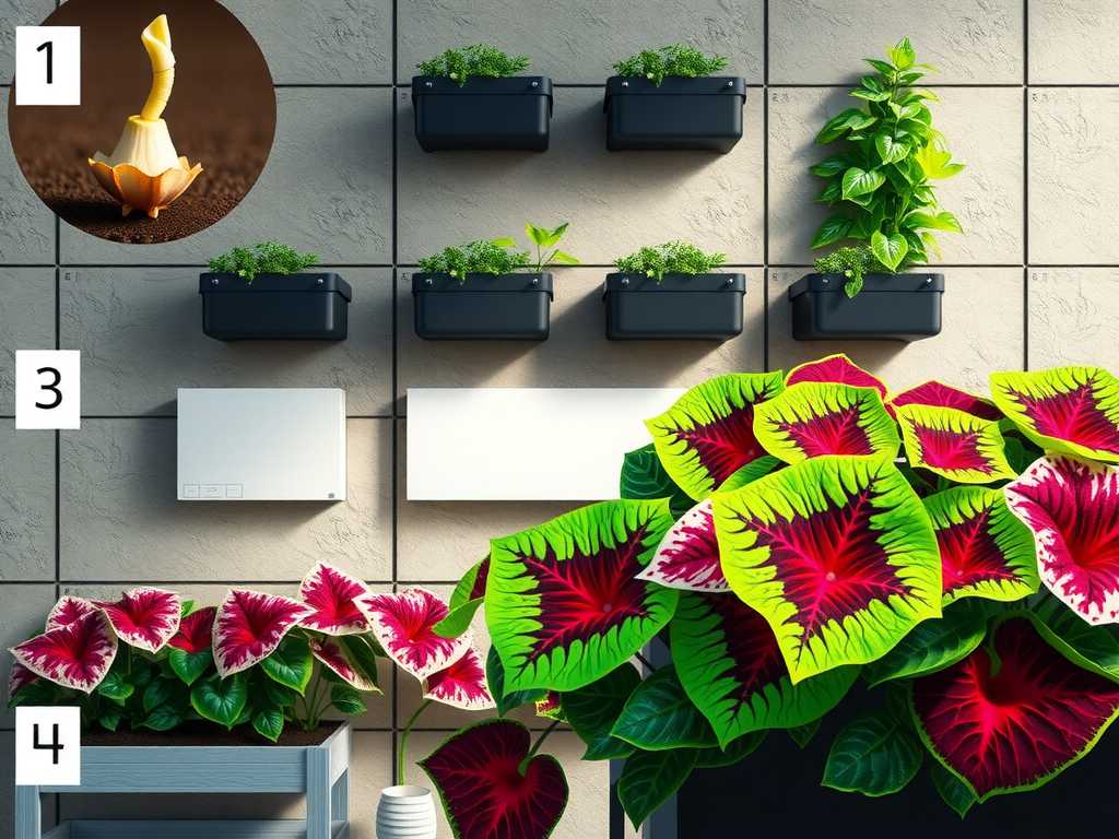 How to Grow Caladiums in Wall Planters: Vertical Garden Steps(1) How to Grow Caladiums in Wall Planters: Vertical Garden Steps(1)