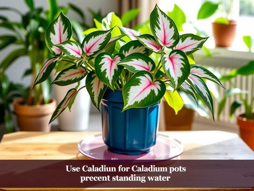 How to Use Saucer for Caladium Pots: Avoid Standing Water