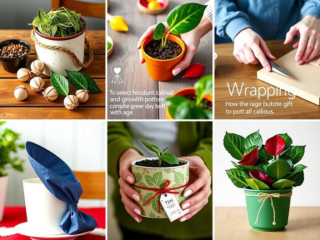 How to Grow Caladiums as Gifts: Potting and Wrapping Steps(1) How to Grow Caladiums as Gifts: Potting and Wrapping Steps(1)