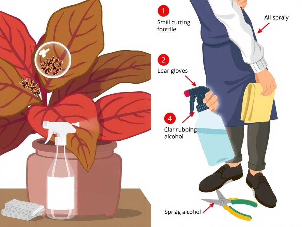 How to Treat Caladium Mealybugs: Rubbing Alcohol Steps(1) How to Treat Caladium Mealybugs: Rubbing Alcohol Steps(1)