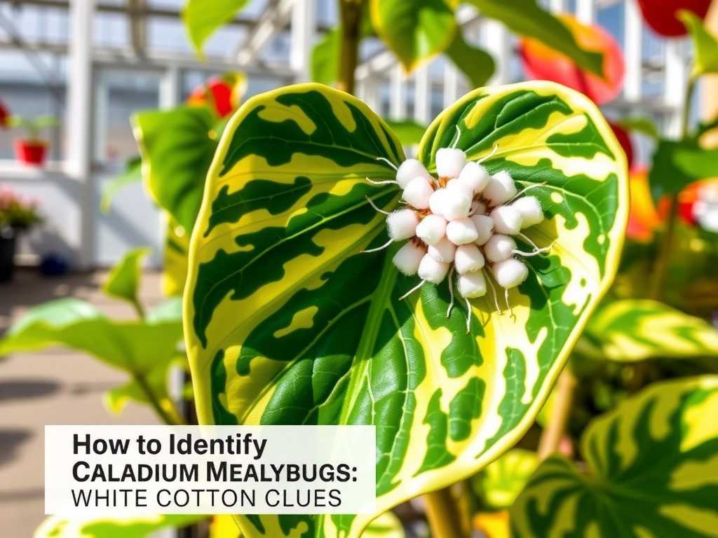 How to Identify Caladium Mealybugs: White Cotton Clues(1) How to Identify Caladium Mealybugs: White Cotton Clues(1)