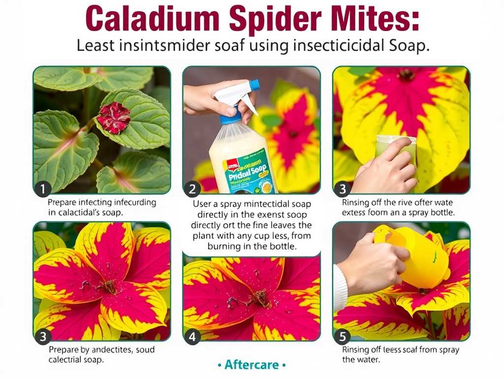 How to Treat Caladium Spider Mites: Insecticidal Soap Steps