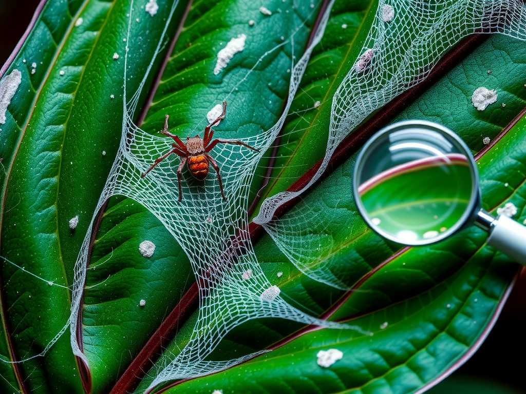 How to Identify Caladium Spider Mites: Webbing Clues(1) How to Identify Caladium Spider Mites: Webbing Clues(1)