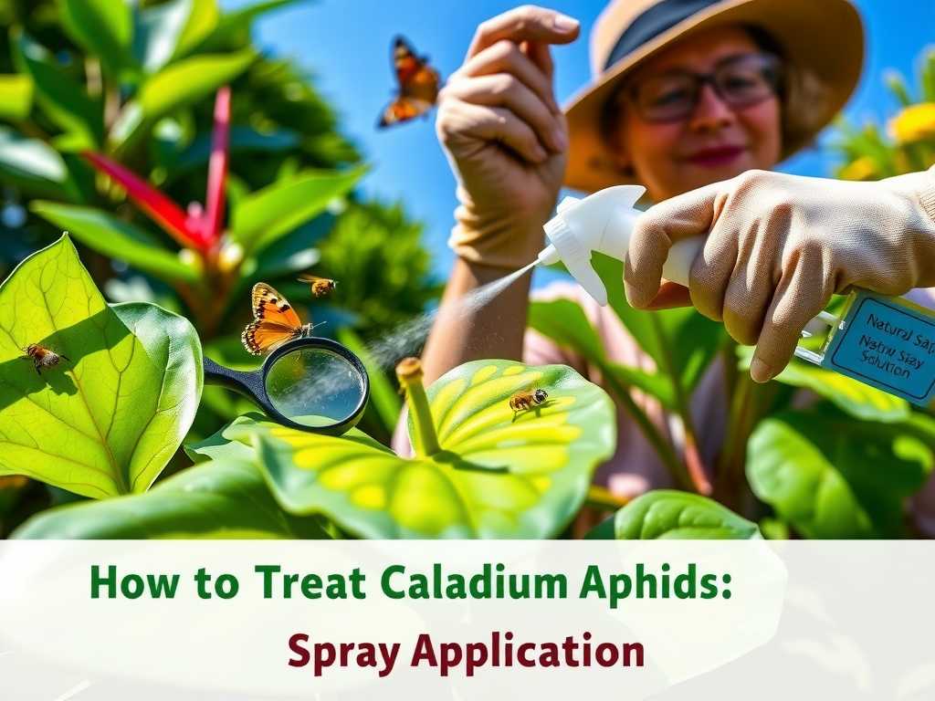 How to Treat Caladium Aphids: Soap Spray Application