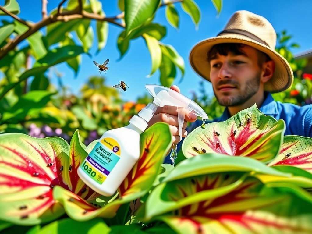 How to Treat Caladium Aphids: Soap Spray Application(1)