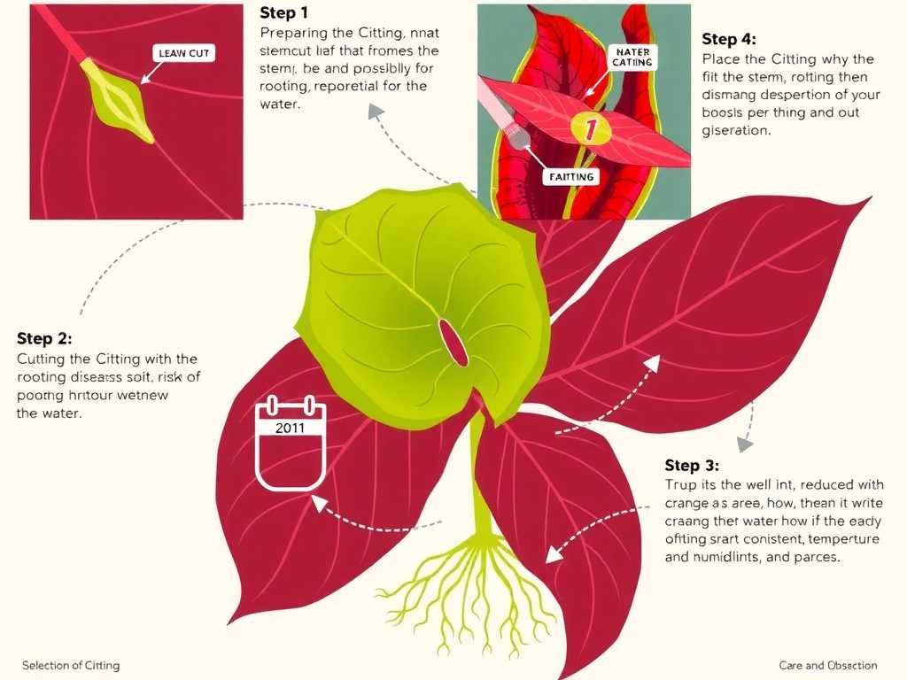 How to Root Caladium Cuttings: Water Propagation Steps