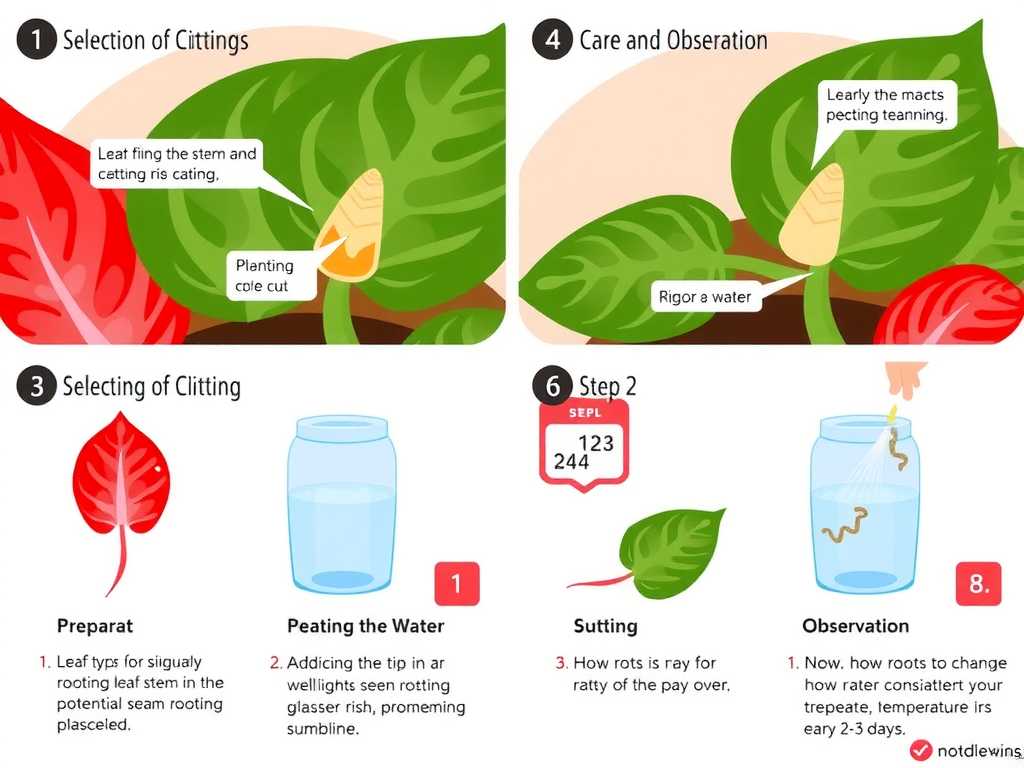 How to Root Caladium Cuttings: Water Propagation Steps(1)