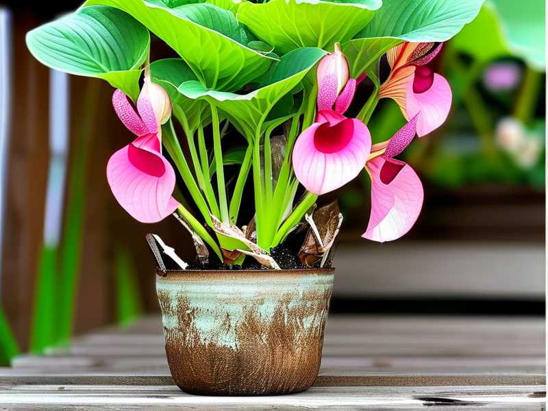 How to Grow Caladium Pink Beauty in Hanging Baskets: Watering Steps(1) How to Grow Caladium Pink Beauty in Hanging Baskets: Watering Steps(1)