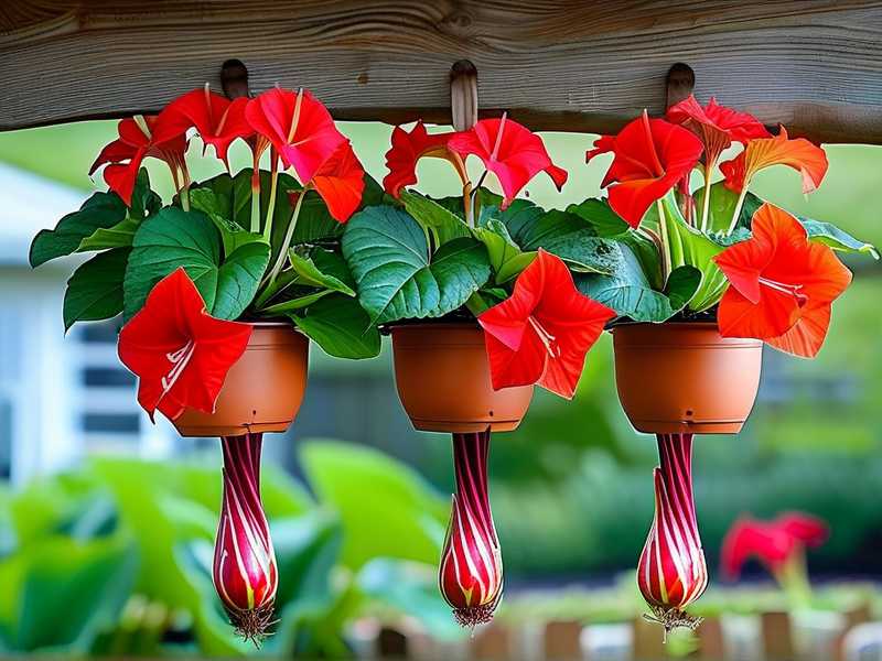 How to Grow Caladium Strawberry Star in Hanging Baskets: Trailing Steps