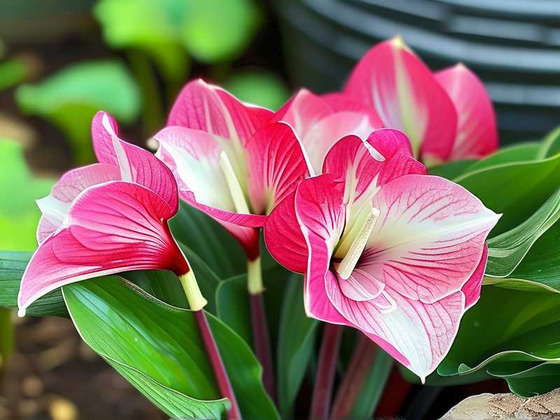 How to Grow Caladium Pink Beauty Outdoors: Shade Steps